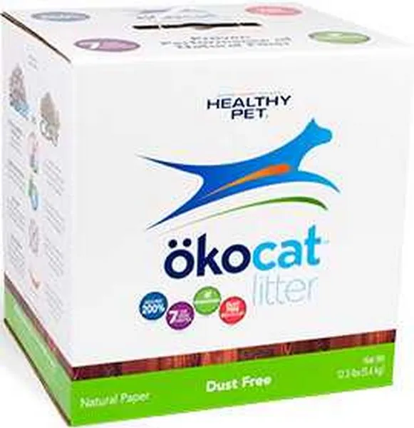 12.3 Lb Healthy Pet Oko Cat Dust Free Paper Litter - Litter